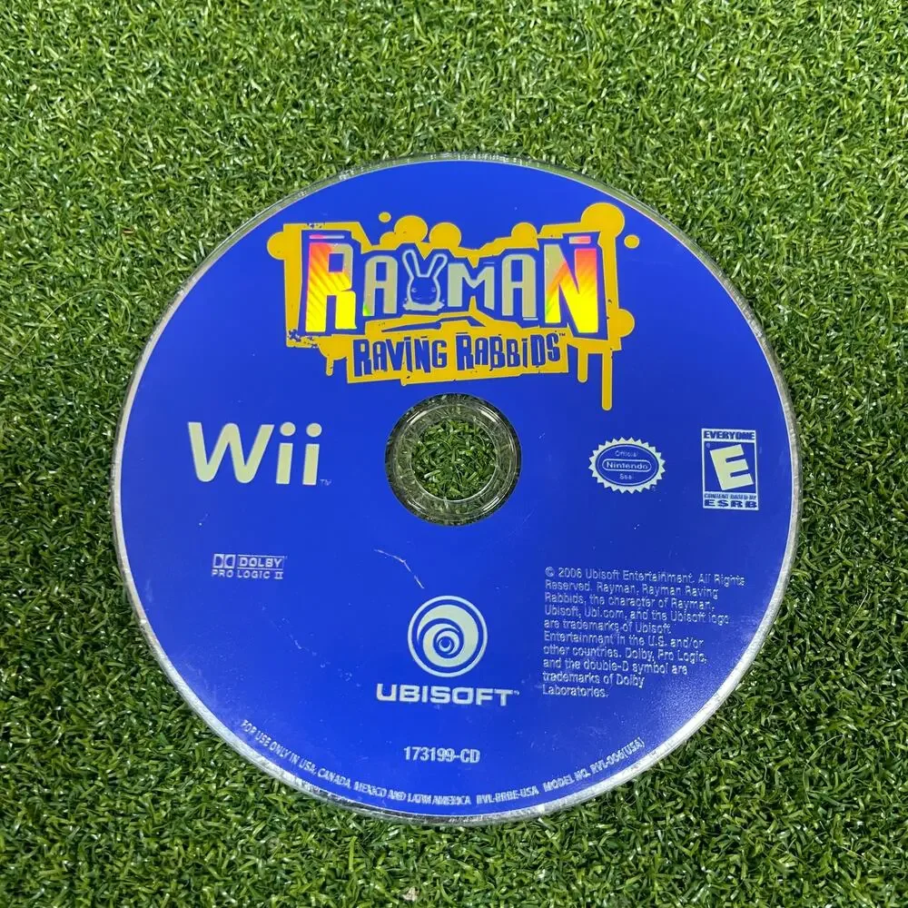 Rayman Raving Rabbids (Nintendo Wii, 2006) Disc Only